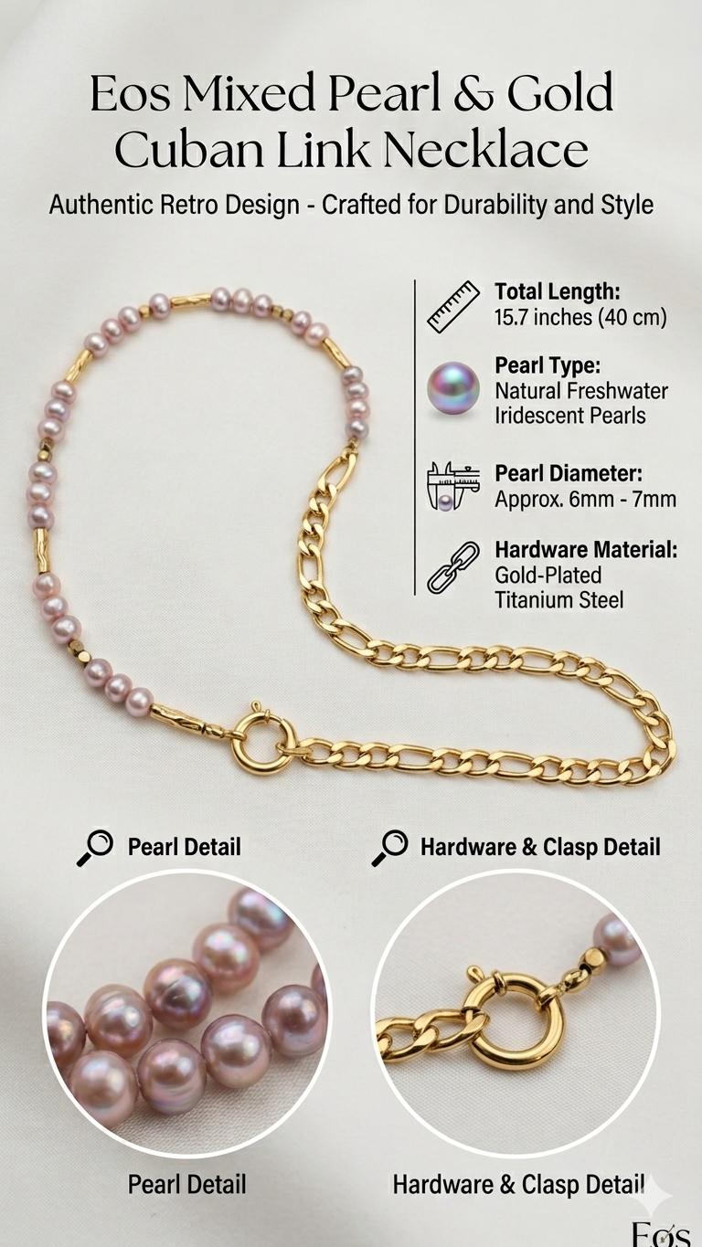 The Duo Link Mauve Pearl Strand