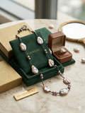 Cosmic Luster: Handmade Natural Baroque Pearl Choker / Necklace | YI+ jewelry